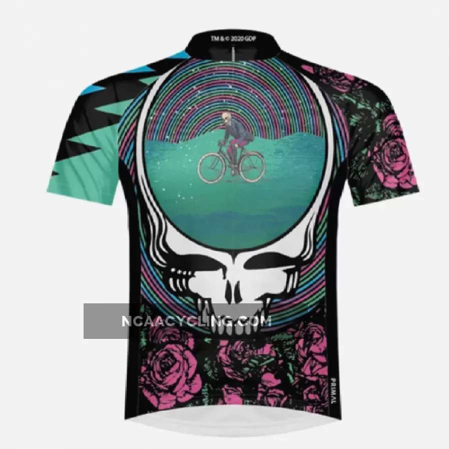Primal Wear Grateful Dead One for the Road Men's Full Zip Sport Cut Cycling Jersey
