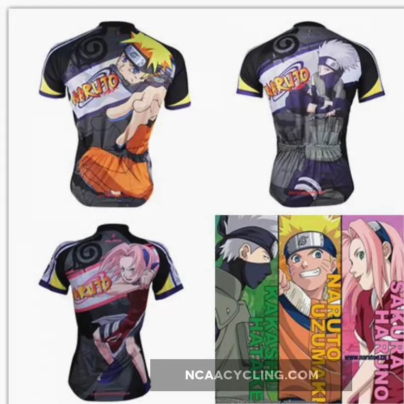 NARUTO Men's Short/long-sleeve Cycling Jersey/Kits/Pant Uzumaki Naruto/Hatake Kakashi