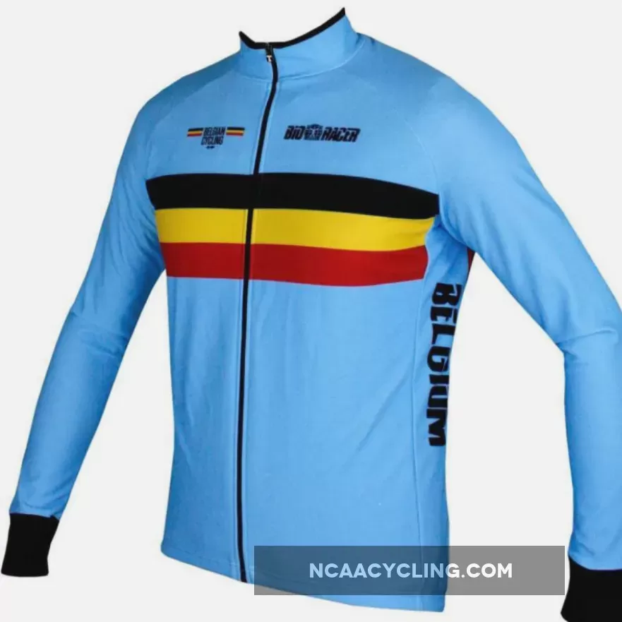 BELGIUM 2019 BioRacer national cycling team - cycling long sleeve jersey