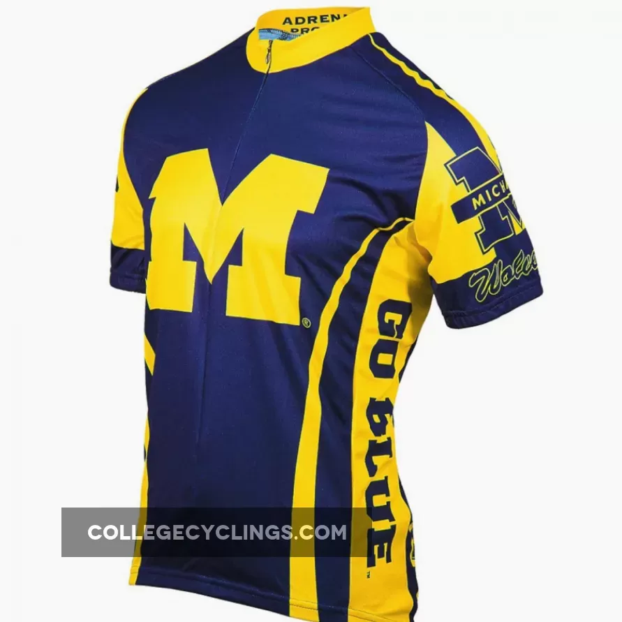 University of Michigan UMich Wolverines Cycling Short Sleeve Jersey