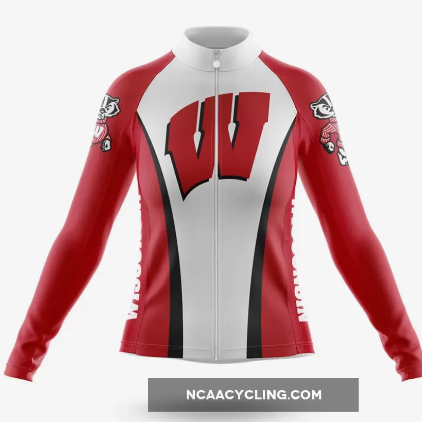 Badgers - Women's Long Sleeve Cycling Jersey Only For Sale