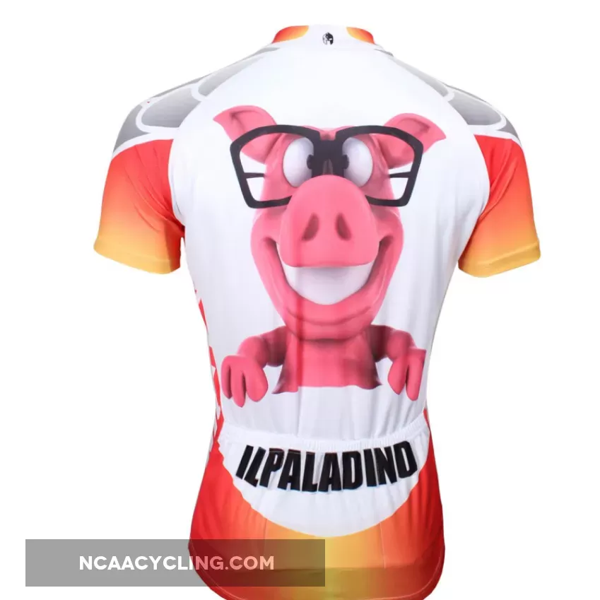 Ilpaladino Animal Pink Pig Men's Long/Short-sleeve Cycling Bike jersey T-shirt Summer Spring Autumn Road Bike Wear Mountain Bike MTB Clothes Sports Apparel Top NO.399