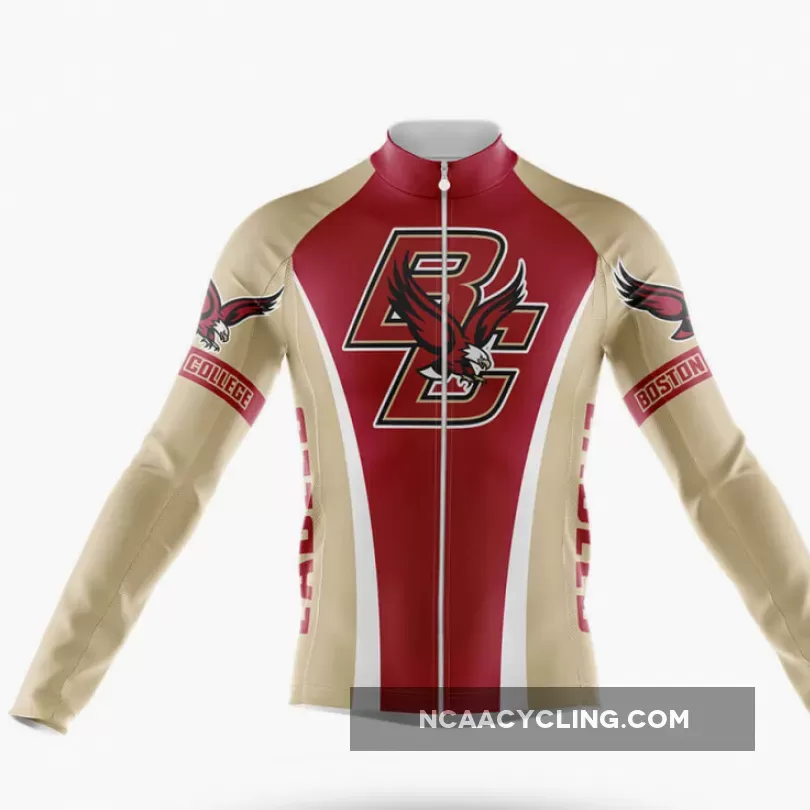 Boston College Long Sleeve Cycling Jersey Only | ncaa cycling jerseys