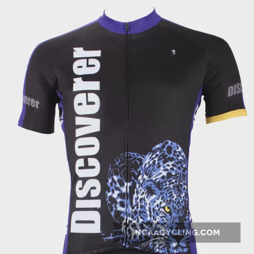 Leopard Panther Skulking Deer Prey Hunter Short-sleeve Cycling Suit/Jersey T-shirt NO.306