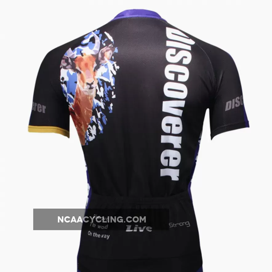 Leopard Panther Skulking Deer Prey Hunter Short-sleeve Cycling Suit/Jersey T-shirt NO.306