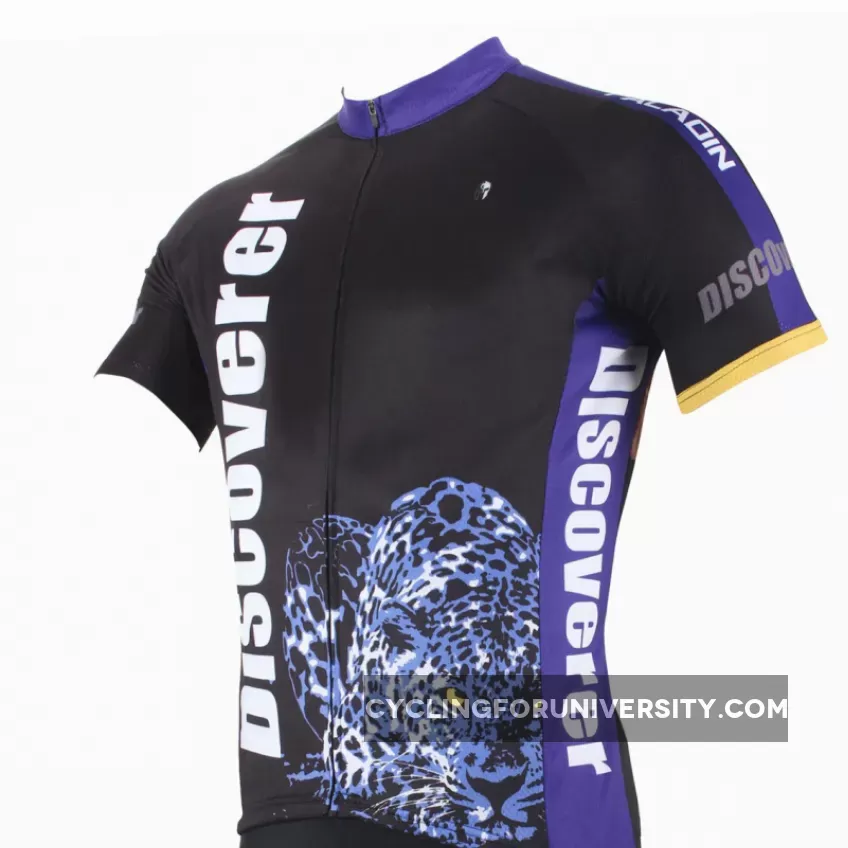 Leopard Panther Skulking Deer Prey Hunter Short-sleeve Cycling Suit/Jersey T-shirt NO.306