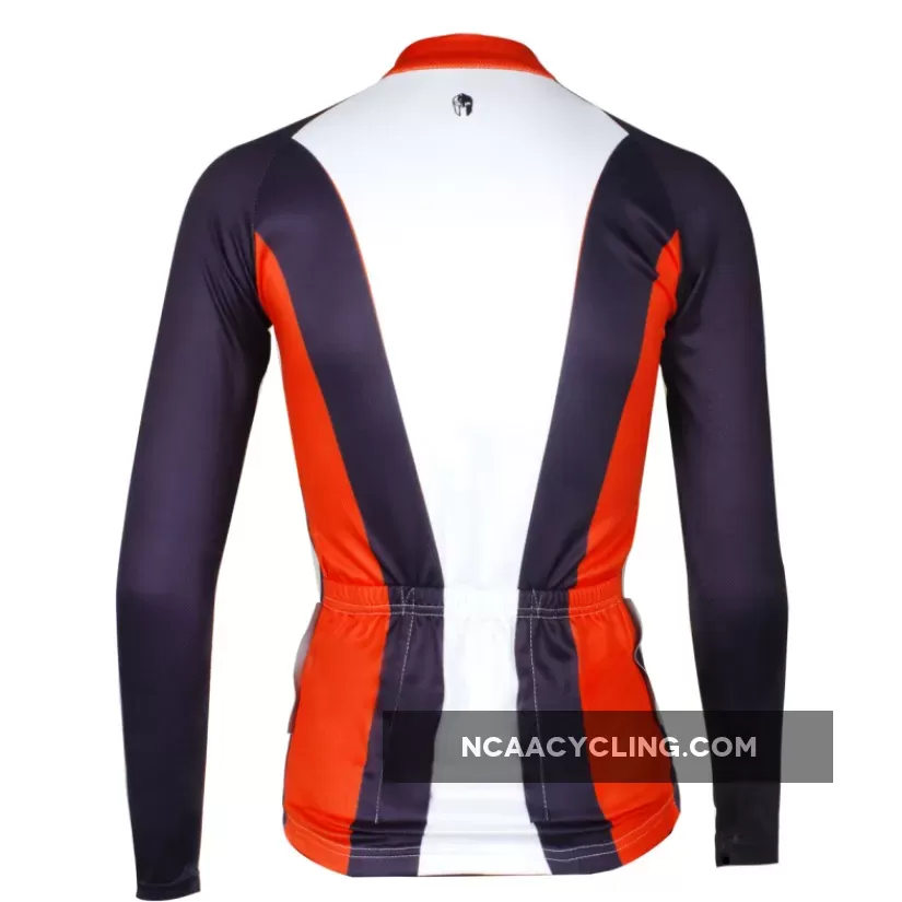 Red-collar Women's Long-Sleeve Cycling Jersey Red-collar MTB Jerseys 736