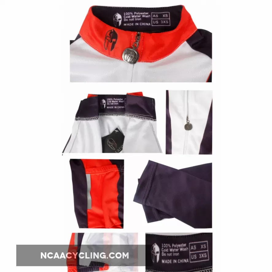 Red-collar Women's Long-Sleeve Cycling Jersey Red-collar MTB Jerseys 736
