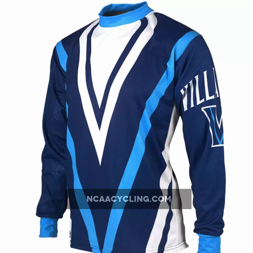 NCAA Villanova University Wildcats Mountain Long Sleeve Bike MTB Cycling Jerseys