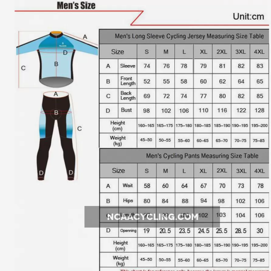 Men's Stylish Hidden-Zipper Long-sleeve Blue Cycling Jersey NO.383