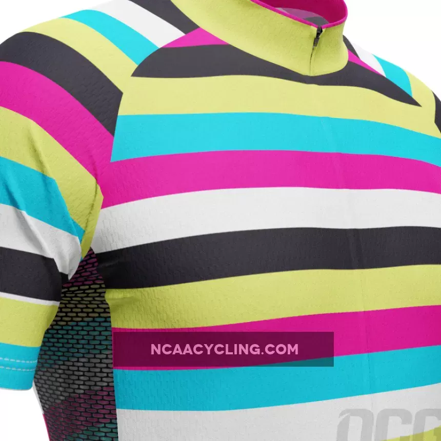 Men's Rainbow Stripes Short Sleeve Cycling Kit Online