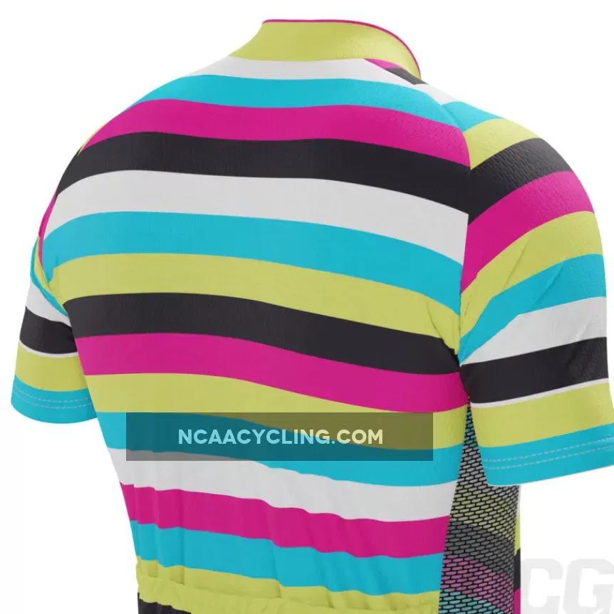 Men's Rainbow Stripes Short Sleeve Cycling Kit Online