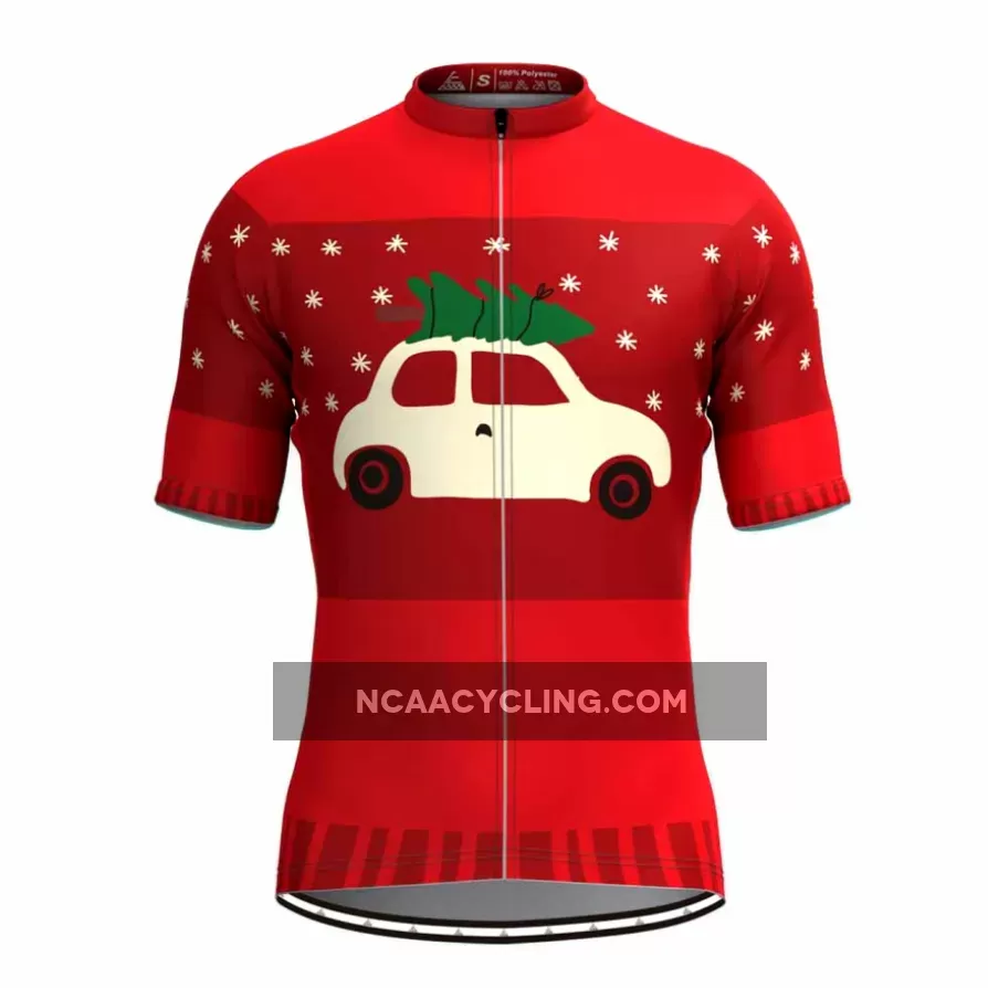 Christmas Tree Ugly Sweater Cycling Jersey Red Brand New