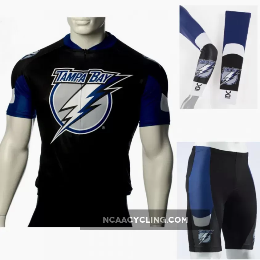 NHL Tampa Bay Lightning Cycling Jerseys Bib Shorts Arm Warmers