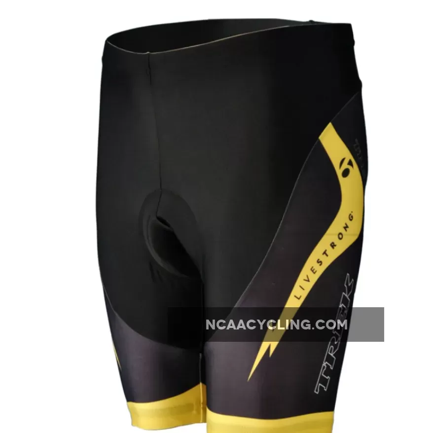 2011 RADIOSHACK BLACK/yellow CYCLING - cycling shorts