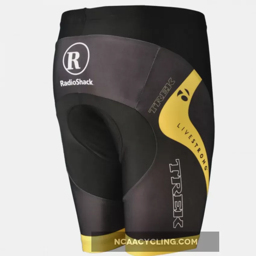 2011 RADIOSHACK BLACK/yellow CYCLING - cycling shorts
