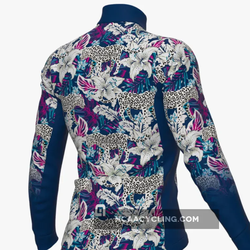 Ale PRR Hibiscus Long Sleeve Woman Jersey - Blue Brand New