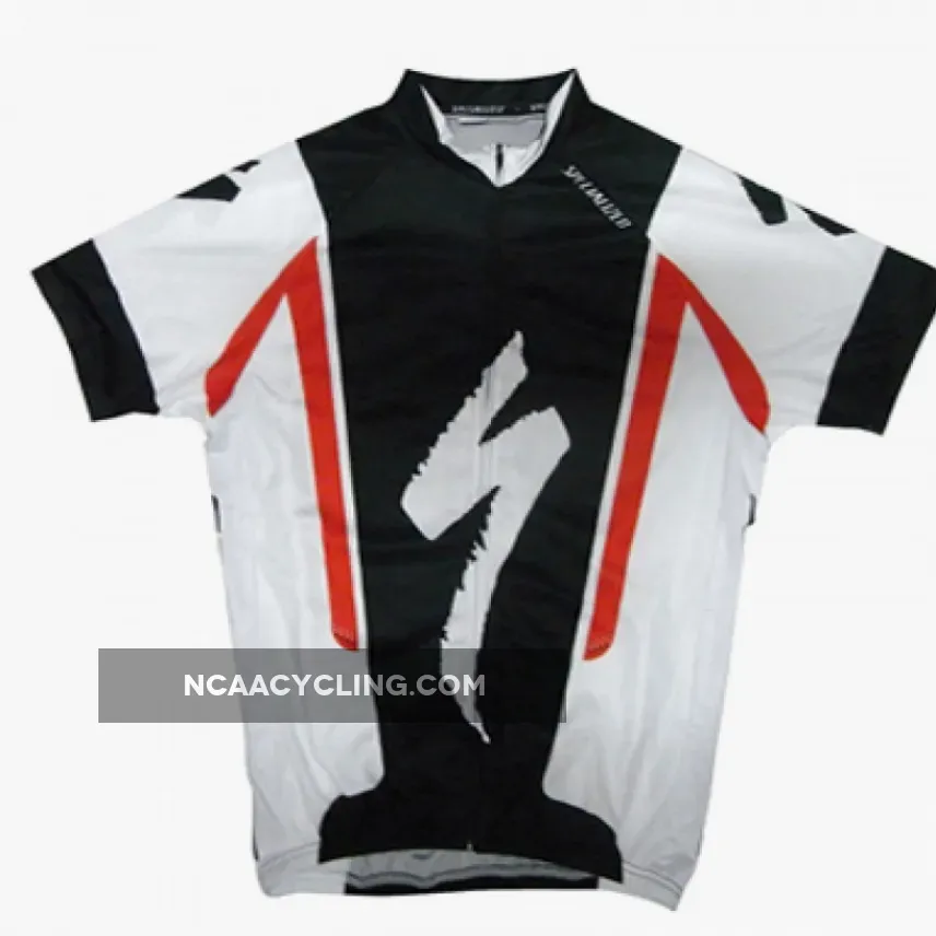 2011 SPECIAZLIZED BLACK/WHITE SHORT SLEEVE CYCLING JERSEY