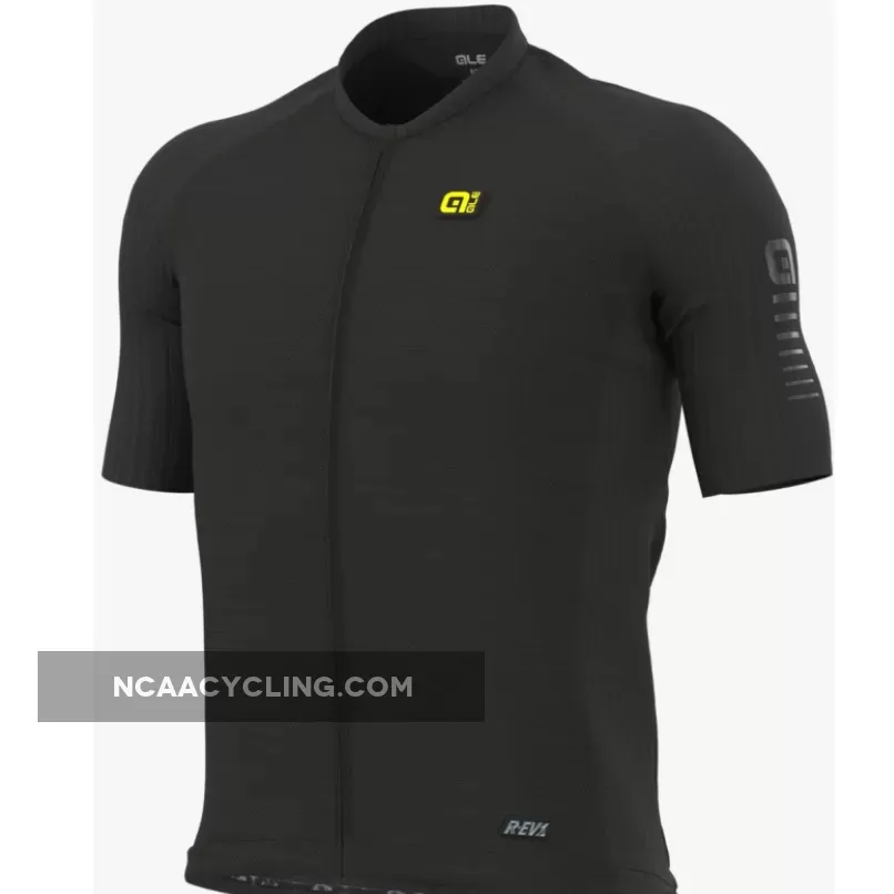 ALE' Silver Cooling R-EV1 Black Jersey,