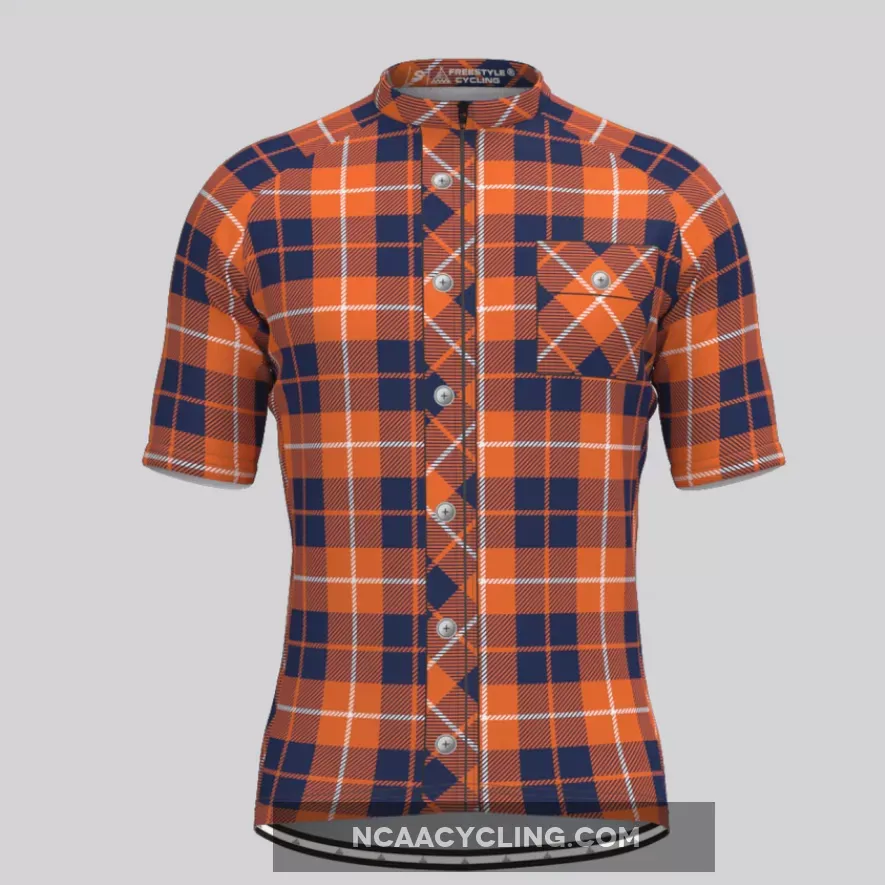 Plaid Checkered Shirt V11 Men's Cycling Jersey Restock