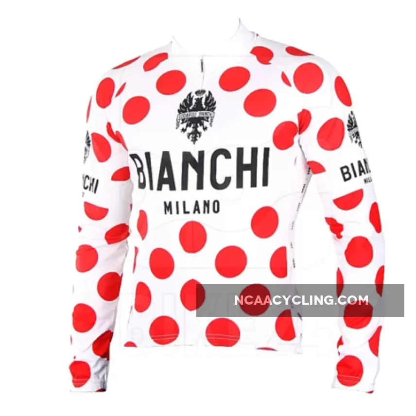 Bianchi Polka Dot - Tour de France Cycling Winter Jacket