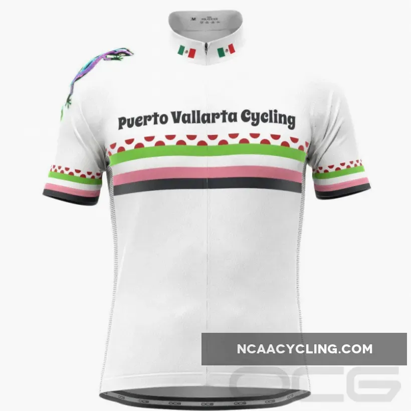 Men's Puerto Vallarta Polka Dot Short Sleeve Cycling Jersey
