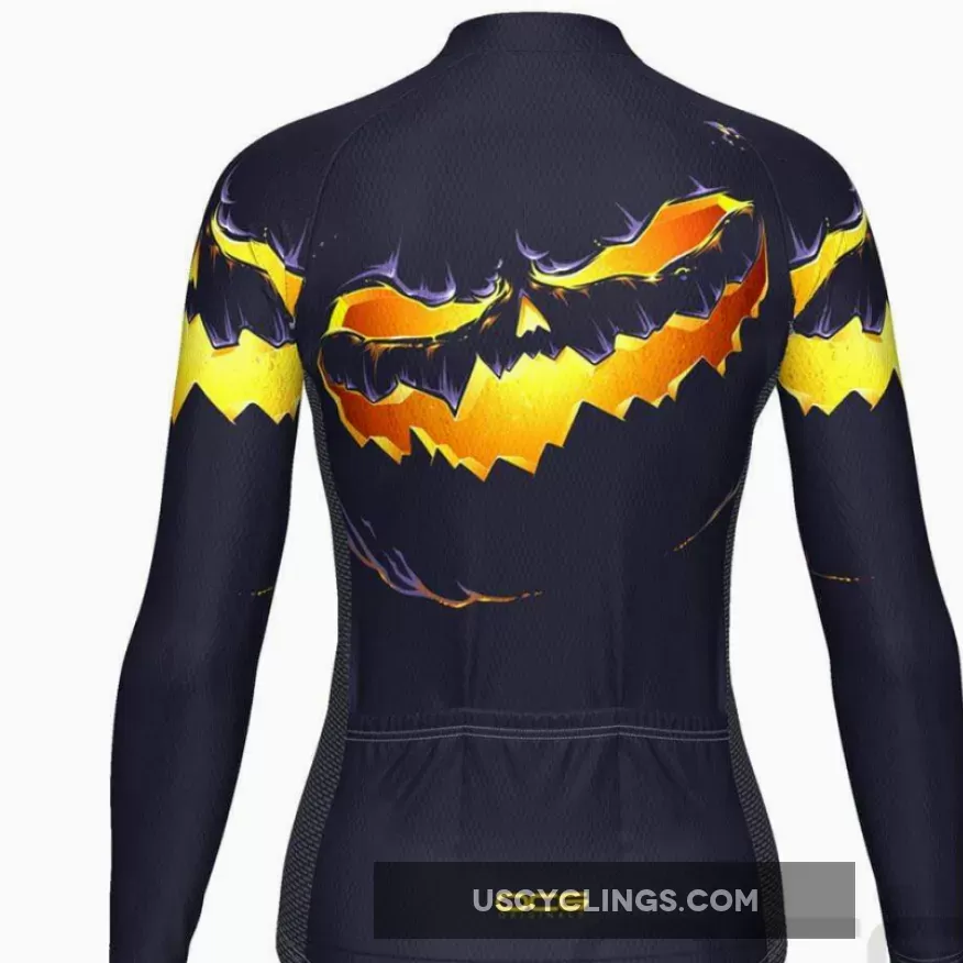 Women's Purple Pumpkin Eater Long Sleeve Cycling Jersey