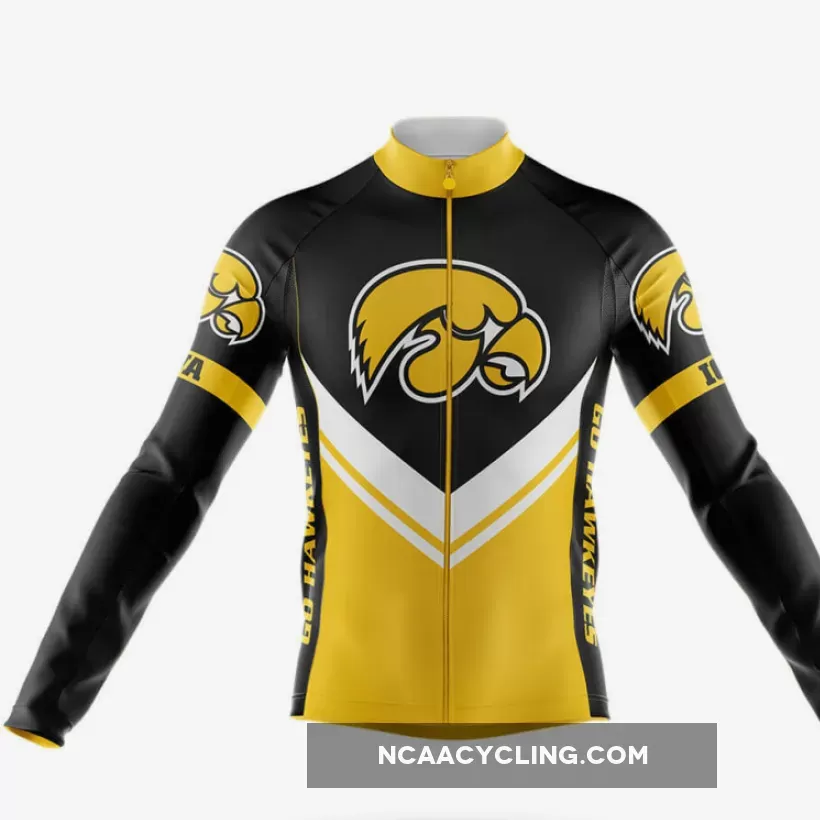 University of Iowa V3 Long Sleeve Cycling Jersey Only | iowa hawkeye cycling jersey