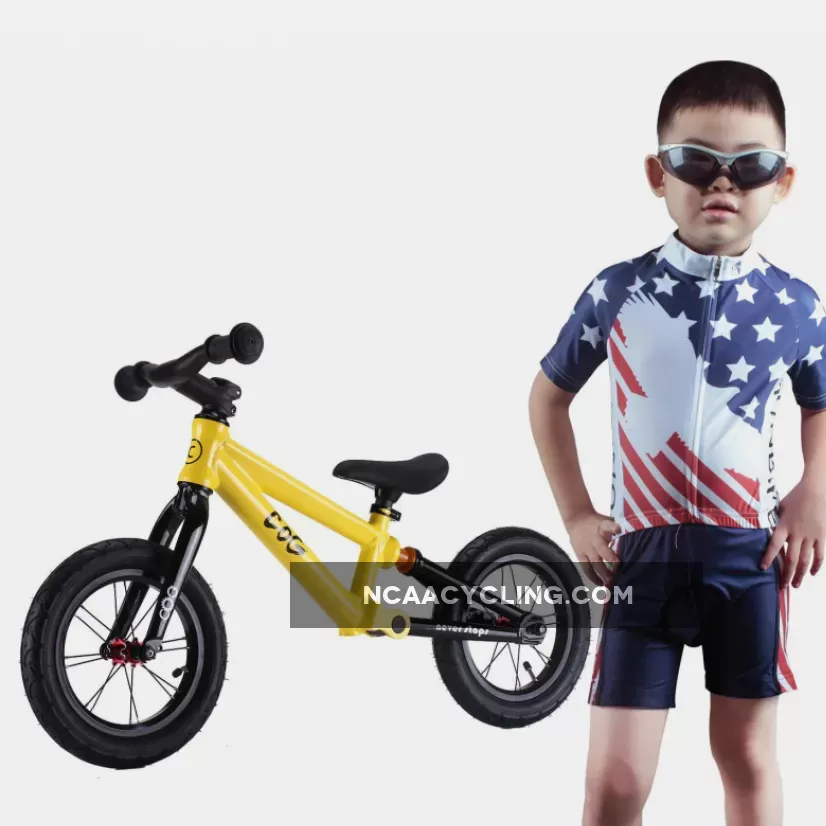 Kids Cycling Jersey Set and Children Road Mountain Bike Short Sleeve with 3D Padded Shorts Breathable