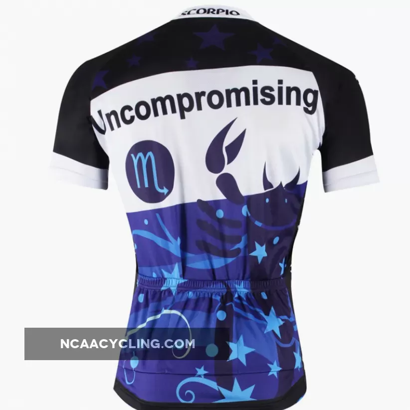 Ilpaladino Scorpio Uncompromising Constellation Series 12 Horoscopes Man's Short-sleeve Cycling Jersey Team Pro Cycle Jacket T-shirt Summer Spring Clothes Leisure Sportswear Apparel Signs of the Zodiac NO.270