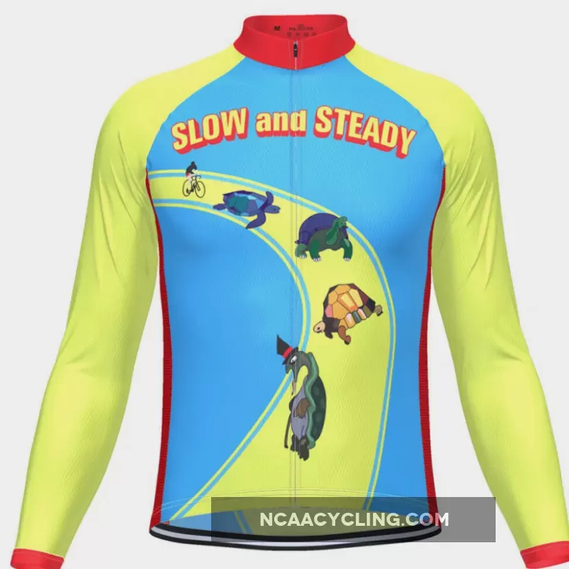 Men's Slow And Steady Long Sleeve Cycling Jersey Restock