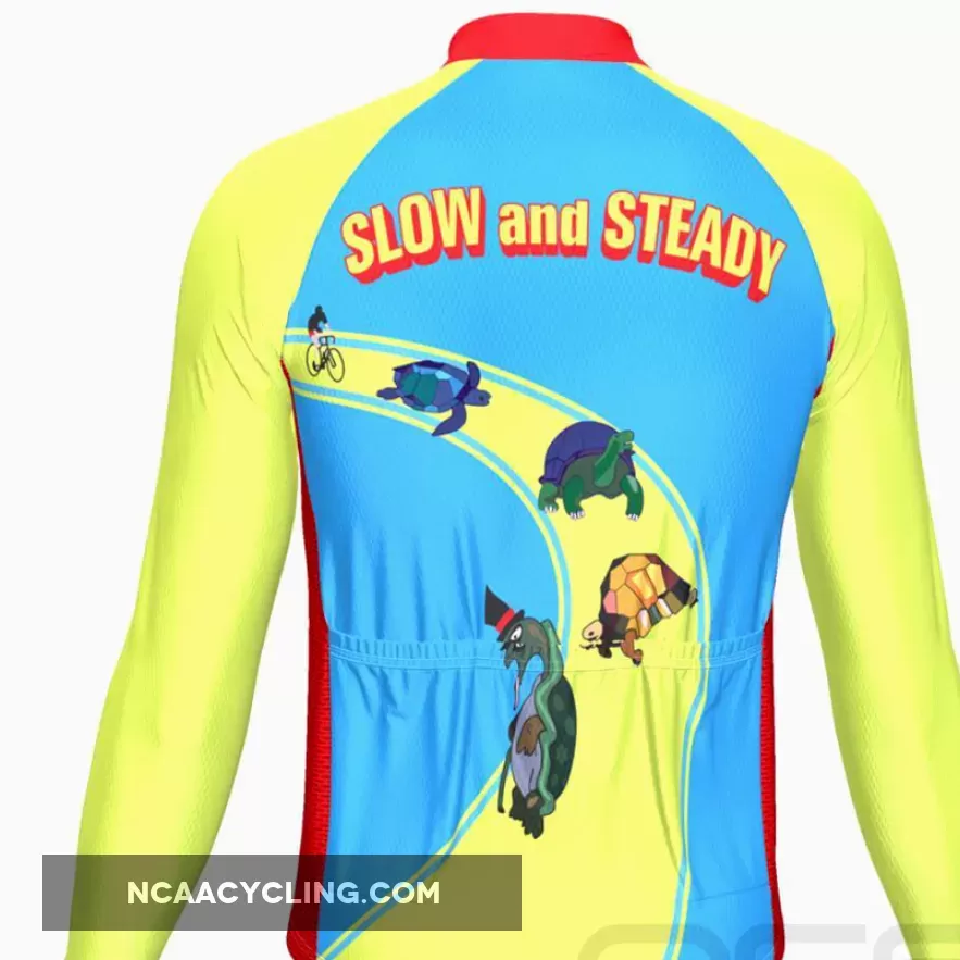 Men's Slow And Steady Long Sleeve Cycling Jersey Restock
