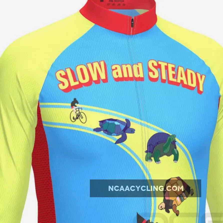 Men's Slow And Steady Long Sleeve Cycling Jersey Restock