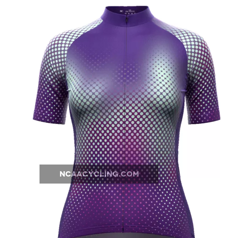 Women's Disco Dots Short Sleeve Cycling Jersey To Buy