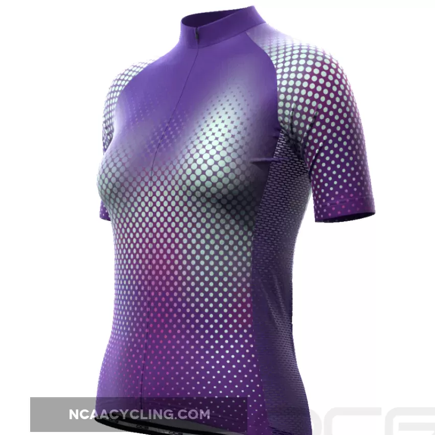 Women's Disco Dots Short Sleeve Cycling Jersey To Buy