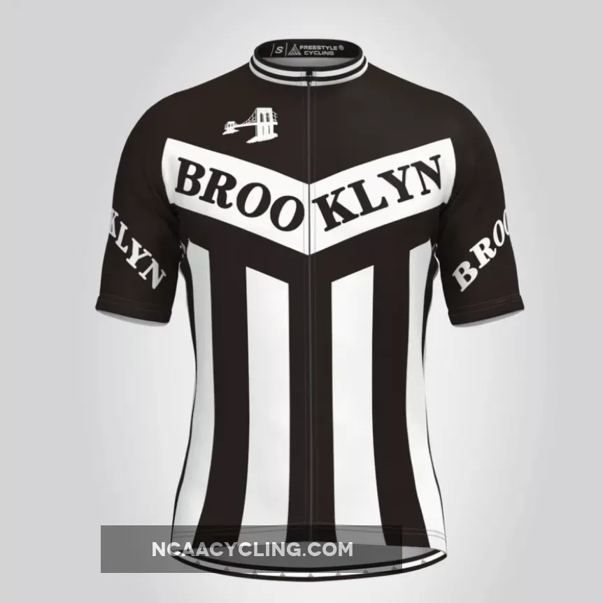 Retro Brooklyn Team Men's Cycling Kit White Black