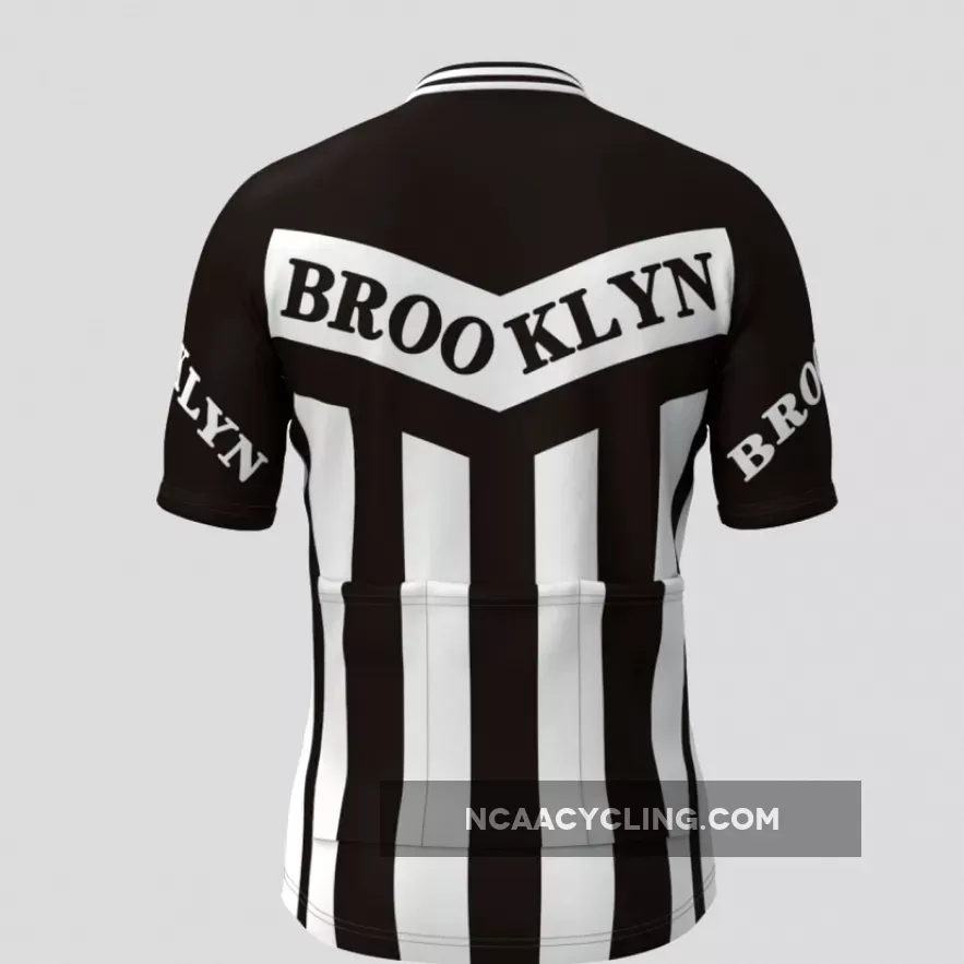 Retro Brooklyn Team Men's Cycling Kit White Black