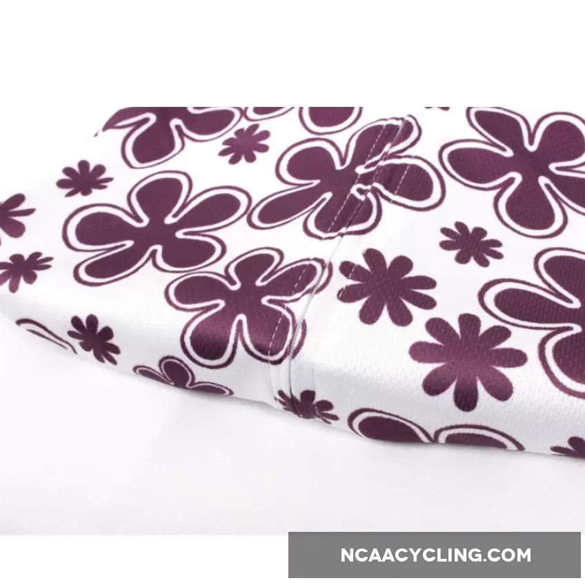 Purple-flower Summer Cycling Jerseys Purple-flower Summer Women's Quick Dry Short-Sleeve Cycling Jersey 608