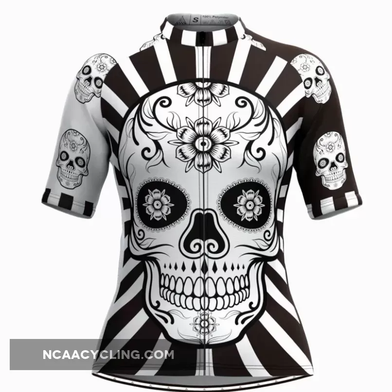 Women's Catrina Skull Cycling Jersey For Sale
