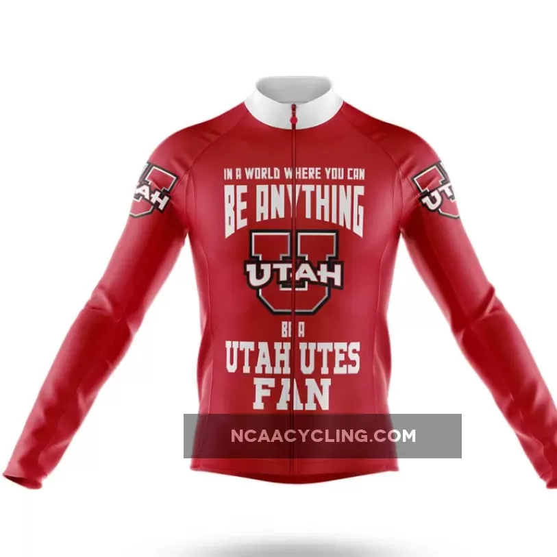 Utah Utes Fan Long Sleeve Cycling Jersey Only Outlet