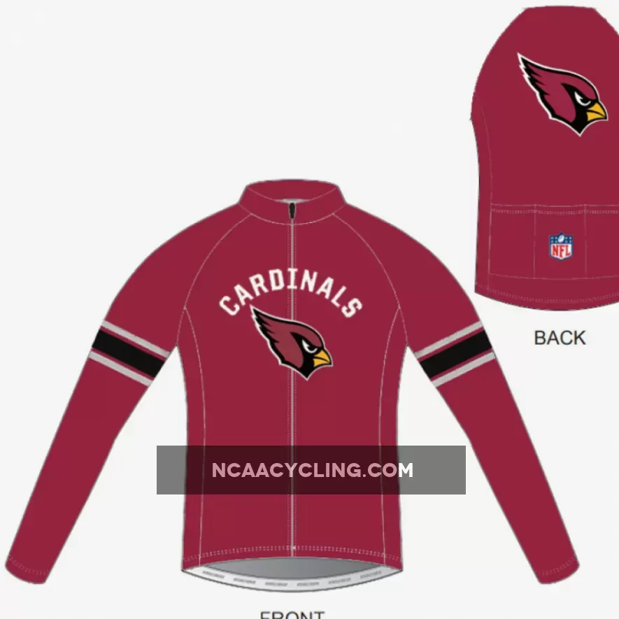 NFL Arizona Cardinals Long Sleeve Bike Cycling Jerseys
