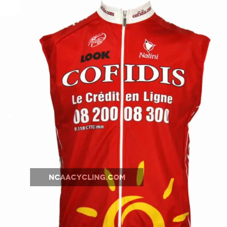 Cofidis 2009 Radsport-Profi-Team - Sleveless jersey Vest