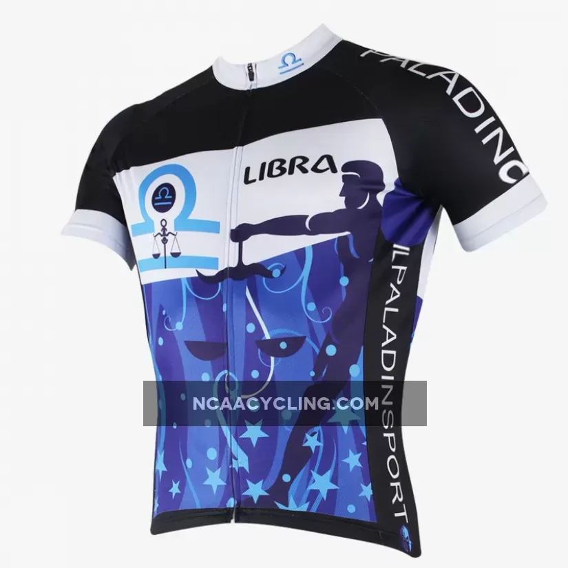 Ilpaladino Libra Justice Constellation Series 12 Horoscopes Man's Short-sleeve Cycling Jersey Team Pro Cycle Jacket T-shirt Summer Spring Clothes Leisure Sportswear Apparel Signs of the Zodiac NO.269