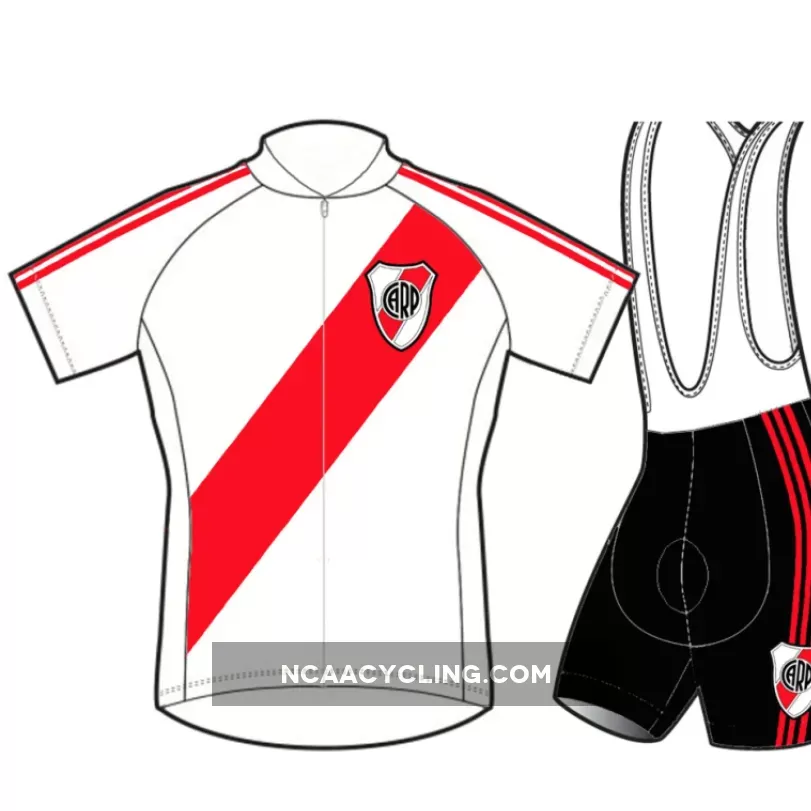 River Plate Short Sleeve Cycling Jerseys and (bib) shorts