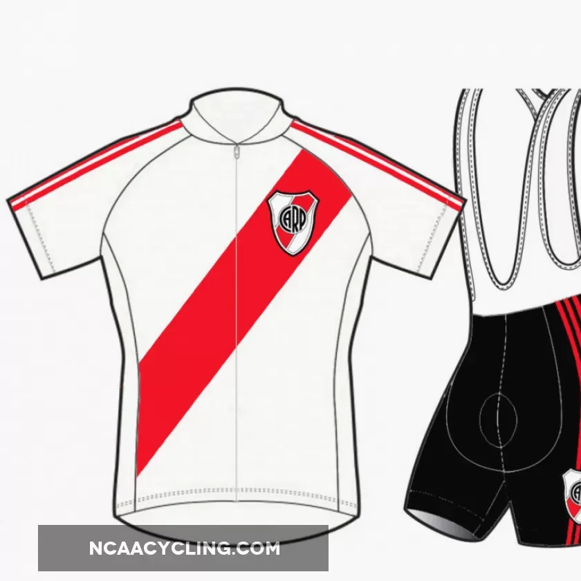 River Plate Short Sleeve Cycling Jerseys and (bib) shorts