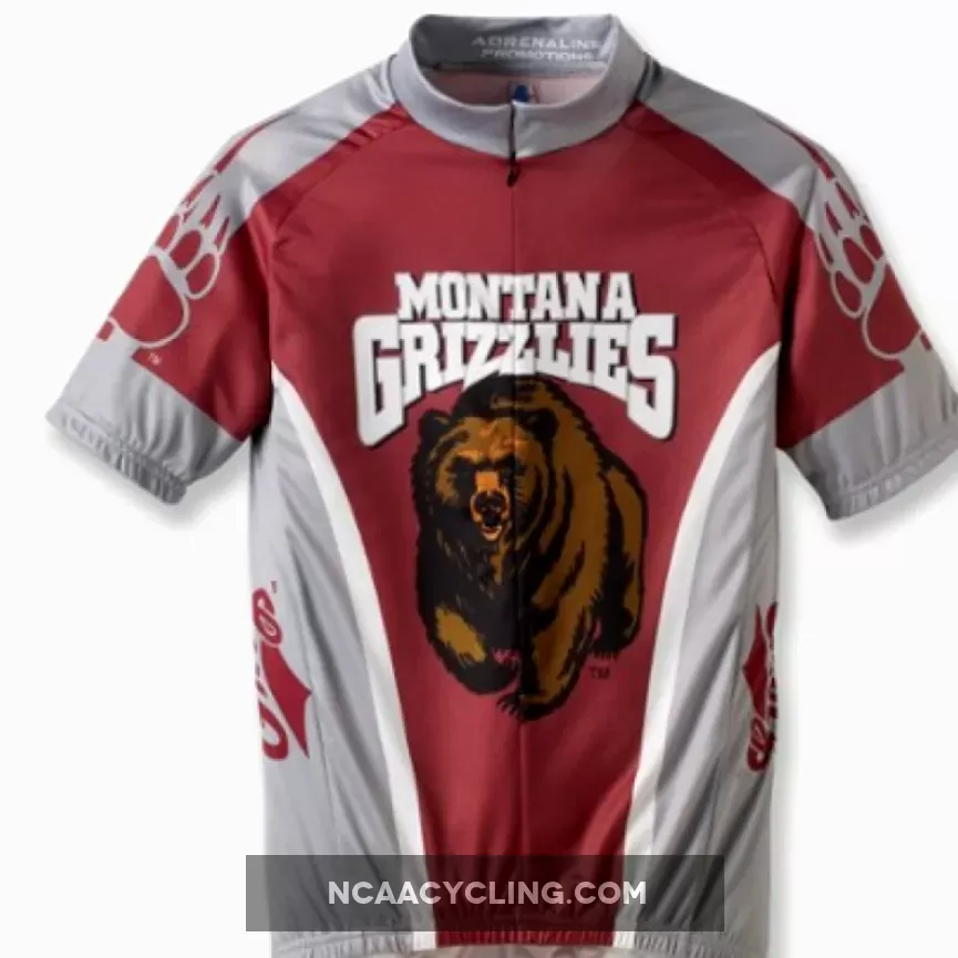 NCAA UM The University of Montana Grizzlies Short Sleeve Cycling Jerseys