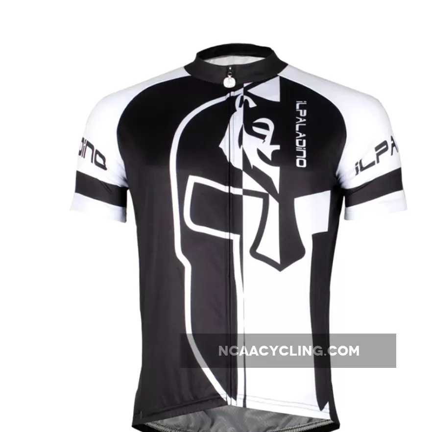 Men's Bicycling Jersey Summer Black and White Shirt Short Sleeve NO.746