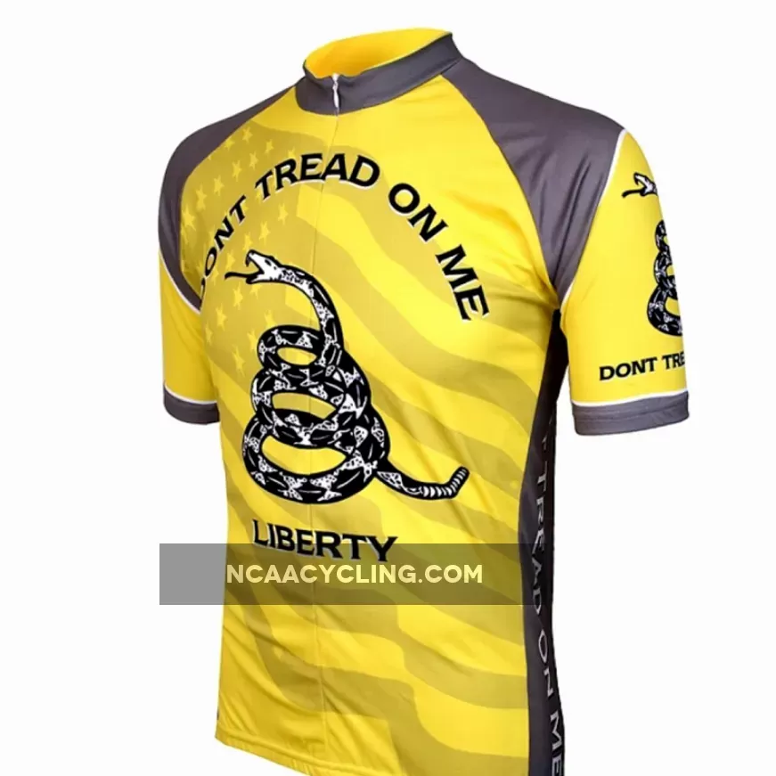 Don't Tread on Me Men's Full Zip Short Sleeve Cycling Jersey