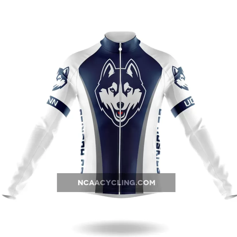 University of Connecticut Long Sleeve Cycling Jersey Only | uconn cycling jersey