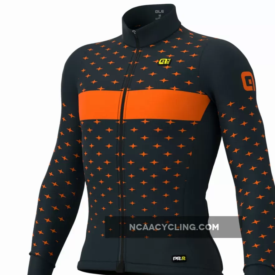 Ale PRR Stars Long Sleeve Jersey - Orange For Sale L22090403